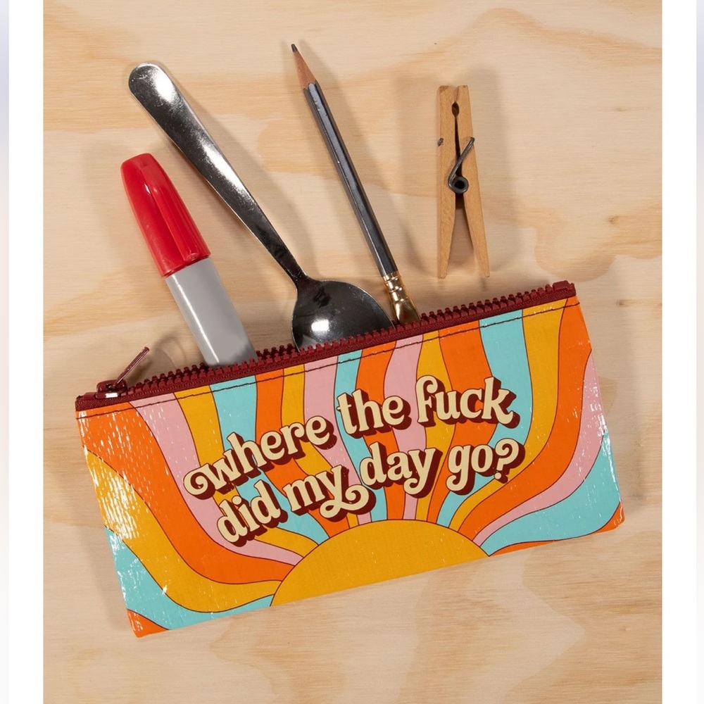 Colorful Retro Zipper Pouch - Picture 5 of 5